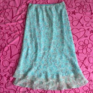 CATO Women's Paisley Print Y2K Long Maxi Skirt Size 14/16